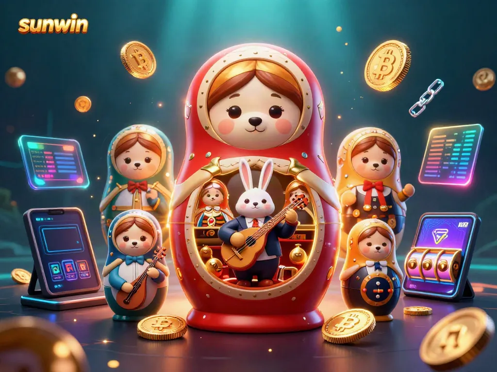 Experience gaming thrills at sunwin with dynamic casino action and vibrant 3D character illustrations.